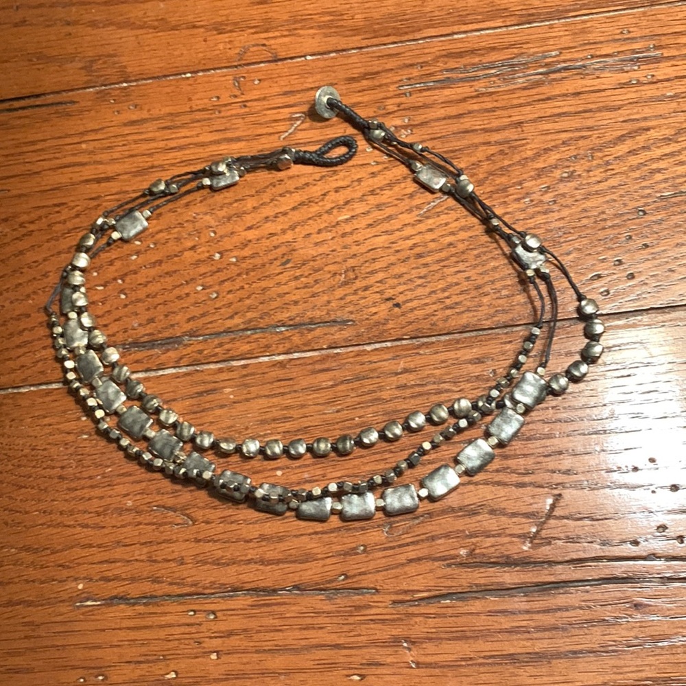 Necklace three strand.